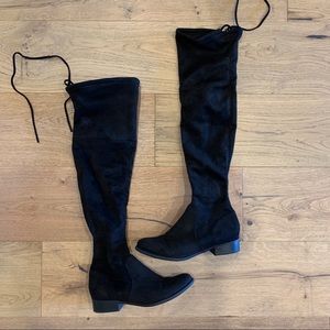 Black OTK thigh high boots size 7